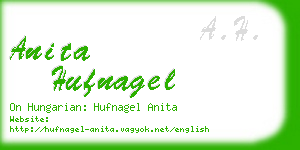 anita hufnagel business card